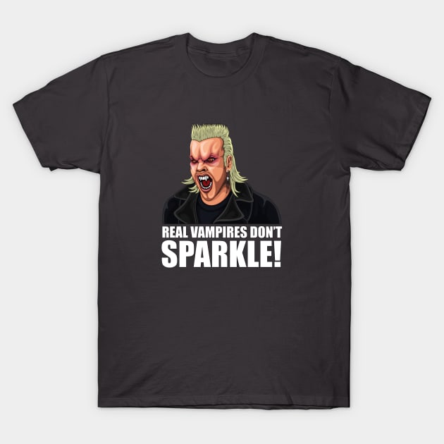 'Real vampires don't sparkle!' T-Shirt by CMatthewman